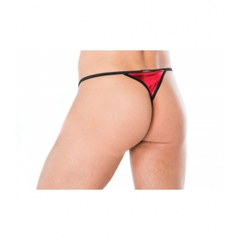 Męskie stringi wet look